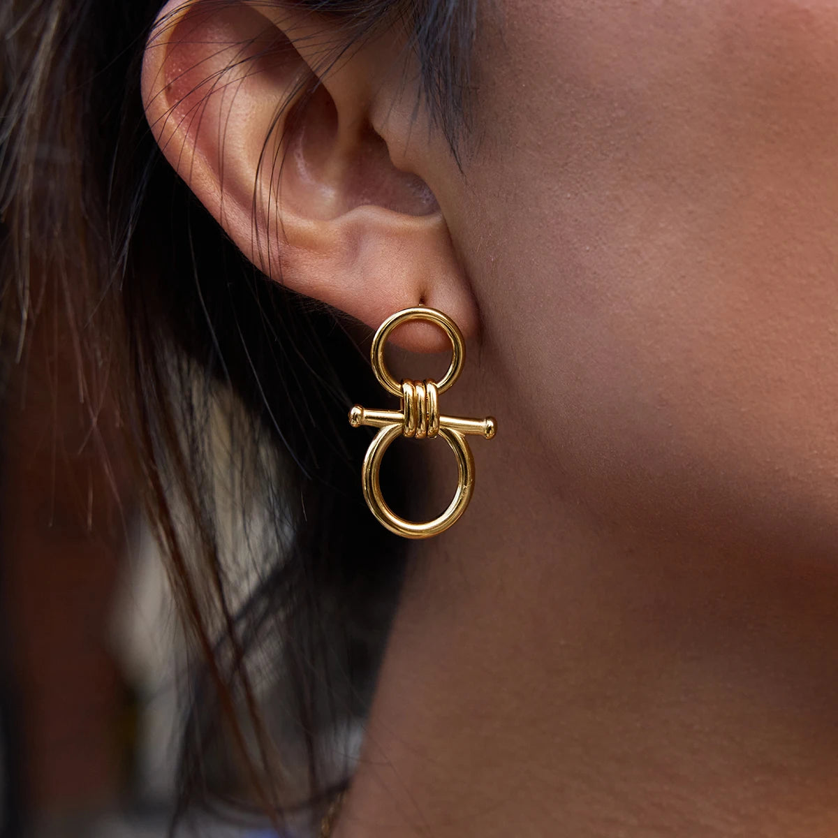 Horse Bit O-Ring Jewelry Set  Necklace, Bracelet & Earrings